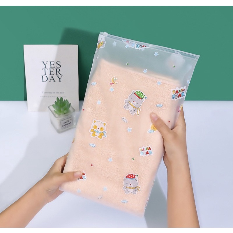 TÚI ZIP ĐỰNG QUẦN ÁO, ĐỰNG ĐỒ SẠCH HÌNH NƠ FASHION