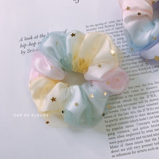 Buộc tóc scrunchies ngôi sao 2 lớp