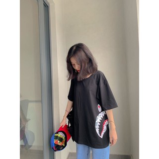 Áo thun Unisex nam nữ răng cá mập