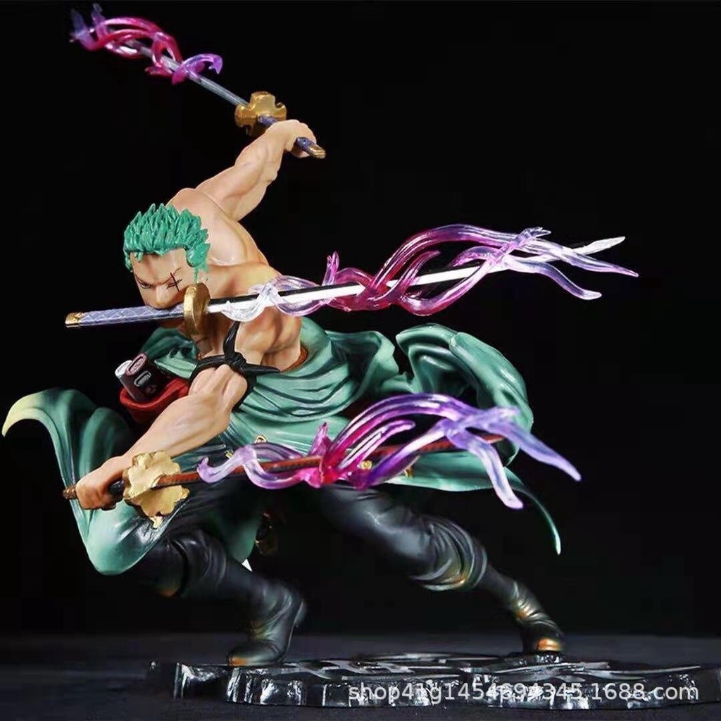 MÔ HÌNH One Piece Zoro 3000 thế giới có 2 đầu 3 vòng hắc kiếm cao 21cm nặng 800gram bản cao cấp , figure mô hình anmie