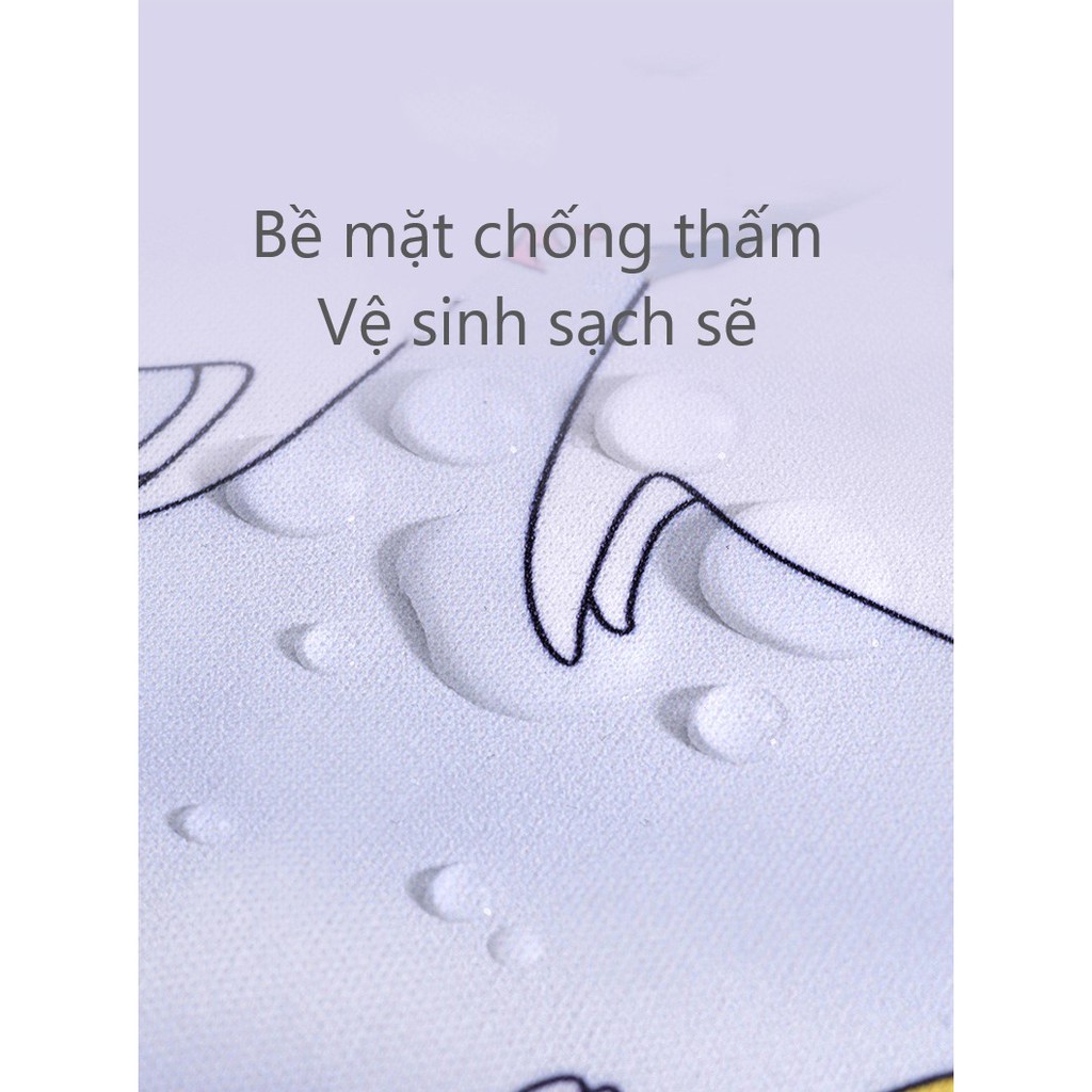 Yếm ăn dặm có máng hứng dài tay chất liệu PF chống thấm mã YADDT00X