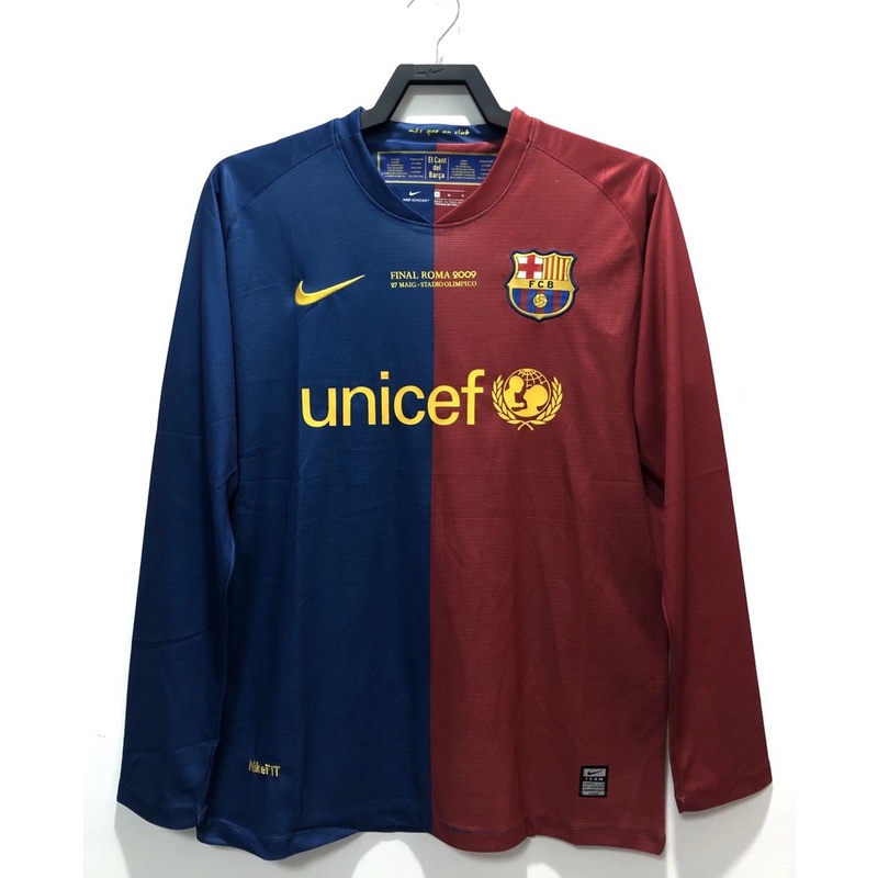 Áo thun bóng đá tay dài chất lượng cao 08/09Barca