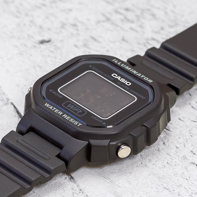 Đồng hồ nữ dây nhựa Casio chính hãng Anh Khuê LA-20WH-1BDF (30mm)
