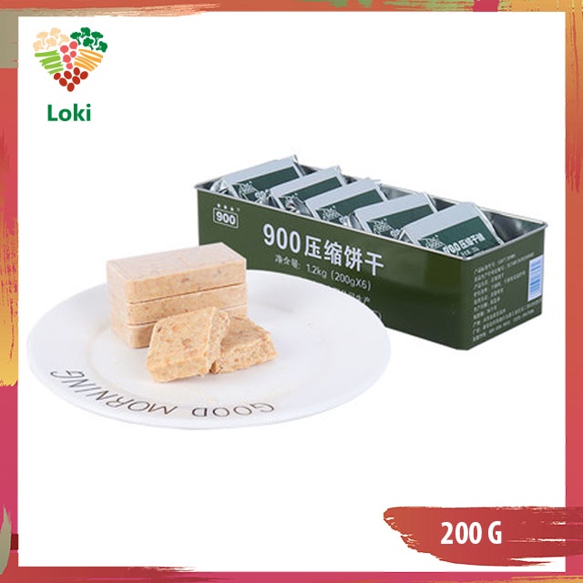 Lương khô quân đội Trung Quốc 900 Ba Sao - gói lẻ 200g