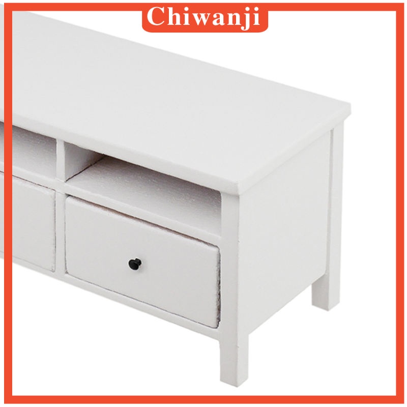 Mô Hình TV Có Ngăn Kéo Dùng Trang Trí Nhà Búp Bê 1: 12