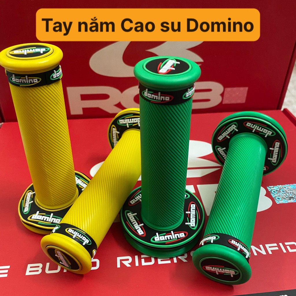 [CHÍNH HÃNG] Tay nắm bao tay xe máy Domino cao su mềm êm - cực bám tay lái - giá rẻ - ĐÈN XE VIỆT