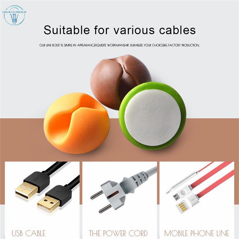 Dụng Cụ Kẹp Giữ Dây Cáp Gọn Gàng Tiện Lợi Bằng Silicon