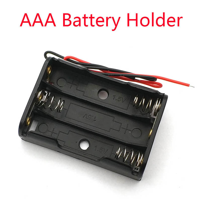 Hộp Nhựa Đựng Pin AAA 1 Cái 3 / 4 Ngăn Kèm Dây Cáp