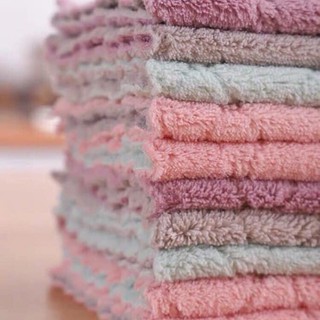 KHĂN LAU ĐA NĂNG - KHĂN LAU BẾP 2 MẶT 2 MẶT SIÊU THẤM, SIÊU MỀM MỊN - LAU TAY, LAU MẶT, LAU CHÙI VỆ SINH NHÀ BẾP