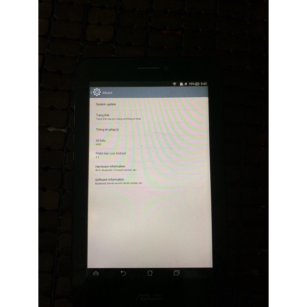 Máy tính bảng cũ Asus fonepad 7 K00Z