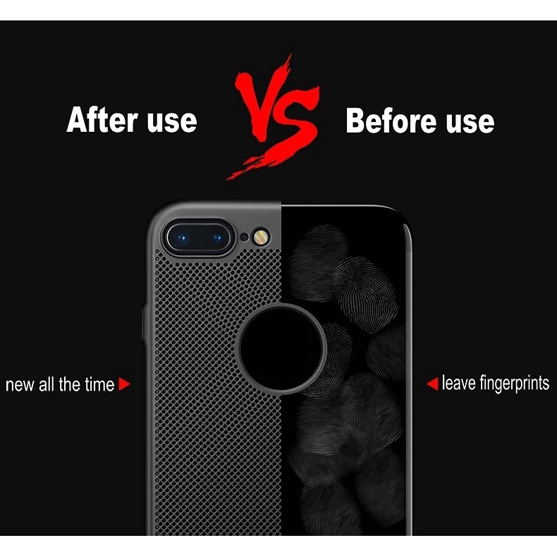 Ốp điện thoại cứng tản nhiệt siêu mỏng dành cho iPhone 8 7 Plus 6 6s 5s