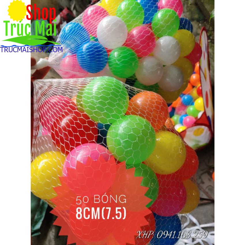 100 bóng nhựa Việt Nam 8cm ✅ đồ chơi trẻ em