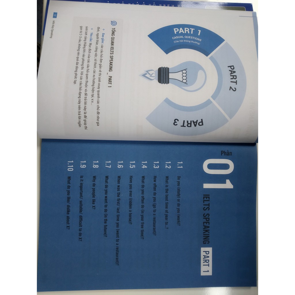 Sách IELTS KEY SPEAKING – Công thức học nhanh IELTS – Speaking part 1, 2, 3