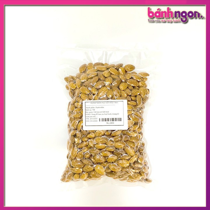 Hạnh nhân sống tách vỏ làm sữa và bánh gói 1kg