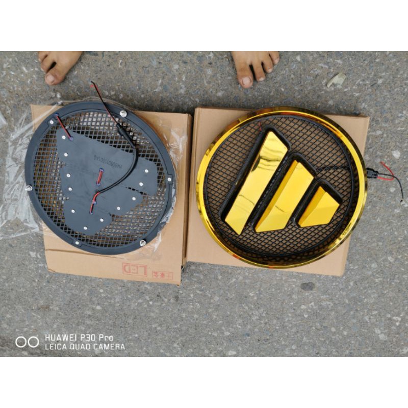 LOGO AUMAN LED đường kính 33cm cho xe tải THACO AUMAN.
