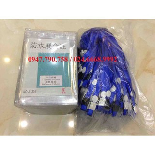 SỈ 100 BỘ Thẻ đeo nhân viên Telun 304 (dọc - Kích thước 110 x 162mm) VÀ  100 DÂY LỤA MÓC LOẠI 1