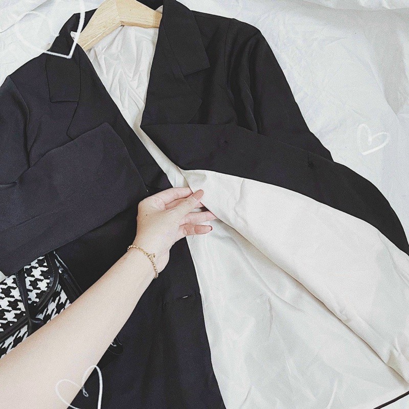 ÁO KHOÁC VEST ĐEN LÓT KEM | BigBuy360 - bigbuy360.vn