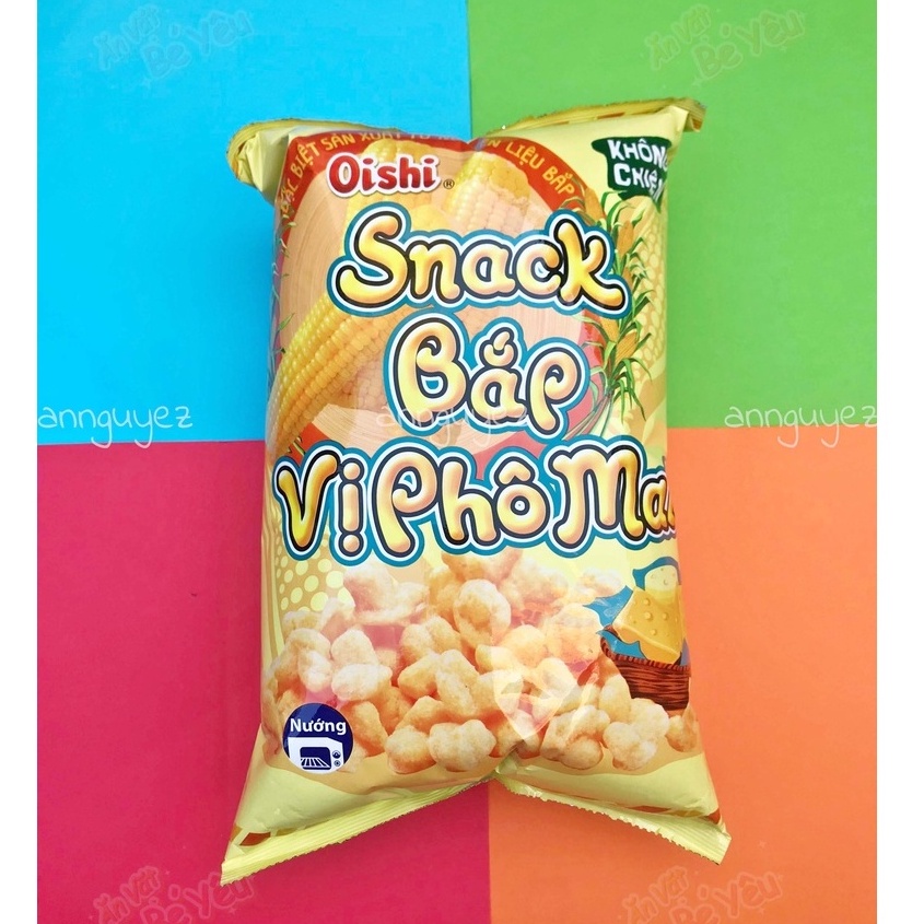 Bim bim Oishi snack bắp vị phô mai 75g siêu to khổng lồ