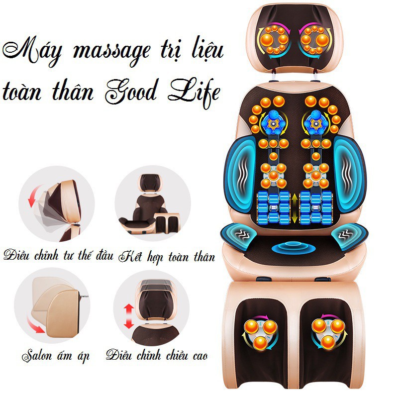 { Xả Kho Cắt Lỗ } Ghế massage hồng ngoại trị liệu Good Life - Dạng ghế ngồi cao cấp  ( Bảo hành 2 năm -Lỗi 1 đổi 1 )