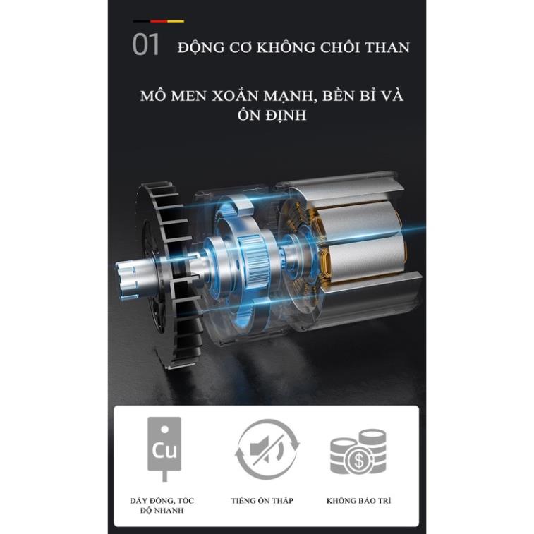 Máy Xiết Bulong Điện Không Chổi Than Shibaura Mô-Men Xoắn Cao Pin Lithium – Một Sản Phẩm Của Zhipu