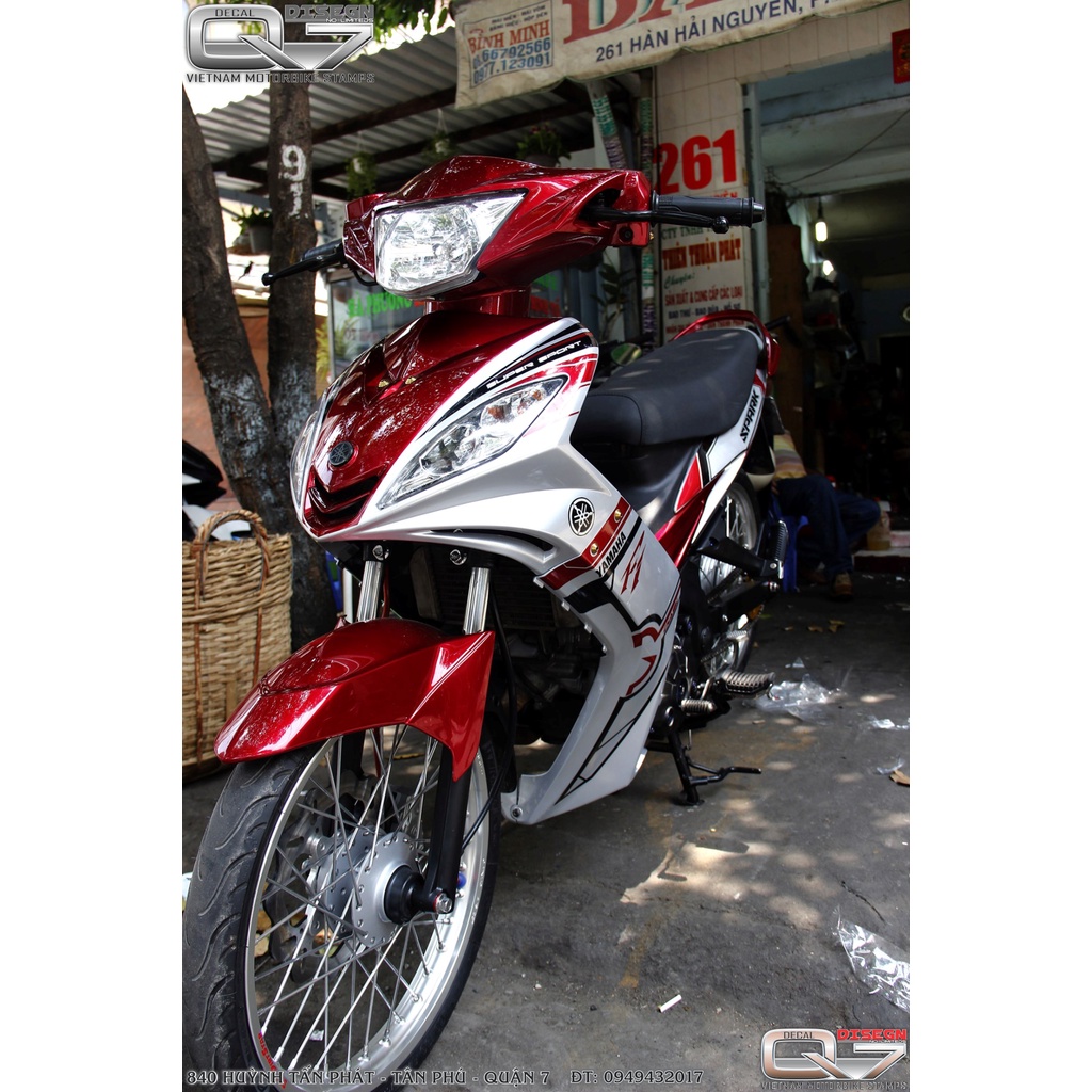 TEM RỜI EXCITER 2010 TRẮNG ĐỎ