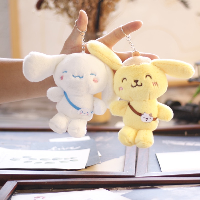 Thú Nhồi Bông 15CM Hình Kuromi My Melody Cinnamoroll Purin Dễ Thương