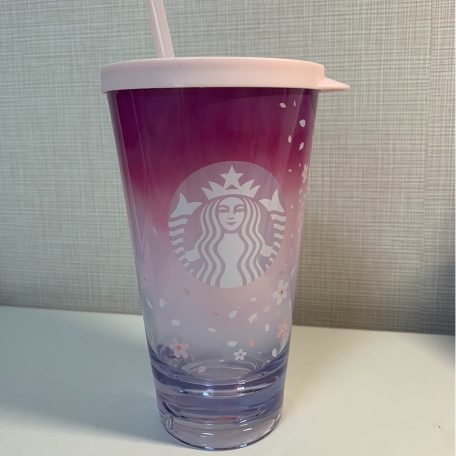 [ CHÍNH HÃNG ] Cốc Starbucks mùa Cherry Blossom_dung tích 591ml