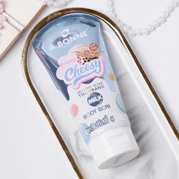 Tẩy Tế Bào Chết Làm Sáng Mịn Da Hương Trà Sữa A Bonne Beauty Cheesy Healthy Glow Thousand Milk Body Scrub | BigBuy360 - bigbuy360.vn