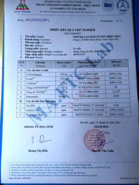 Cao lan kim tuyến Triệu Hoà