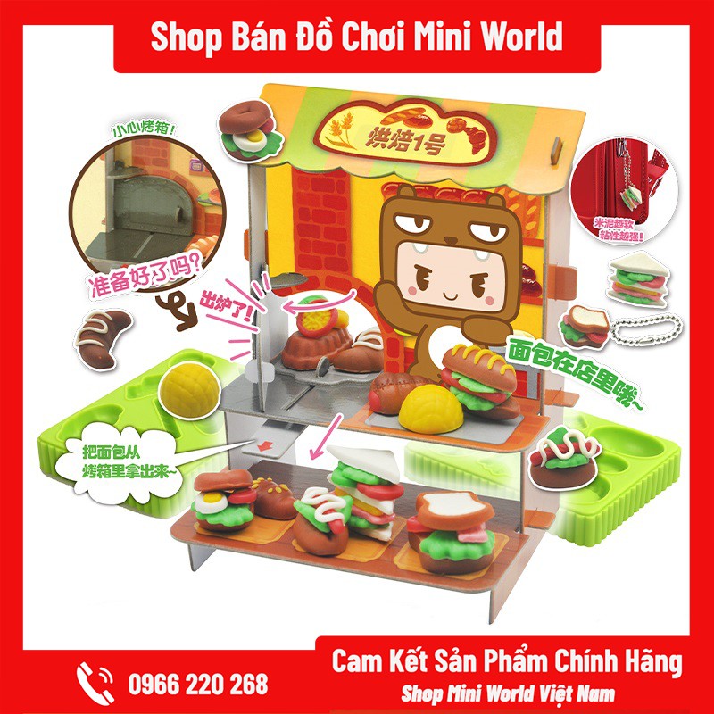 Đồ Chơi Mini World Diy Cửa Hàng Nấu Ăn [ Đất Nặn Làm Thức Ăn ]