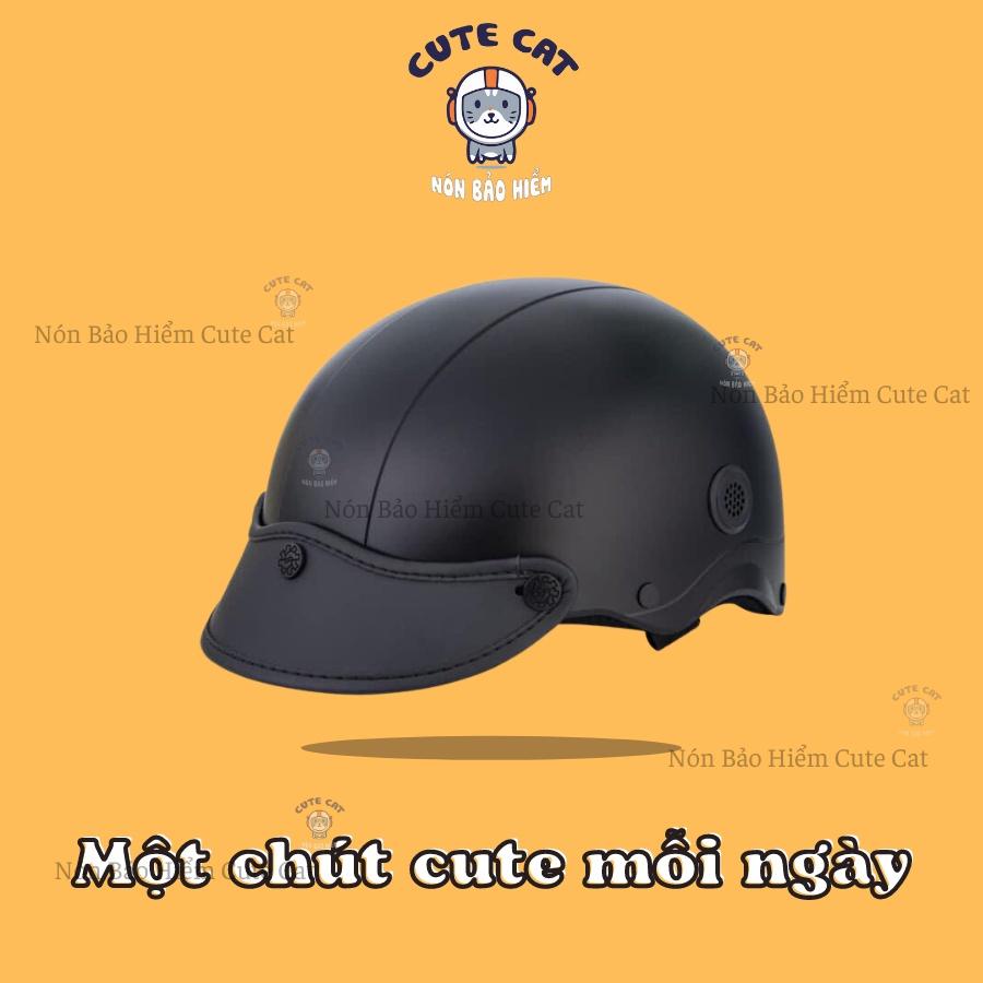 Nón Bảo Hiểm Sơn 1 Màu Chất Liệu Nhựa ABS Cứng Cáp Gọn Nhẹ Có Nhiều Màu Lựa Chọn Tem Mác Đầy Đủ CUTE CAT..