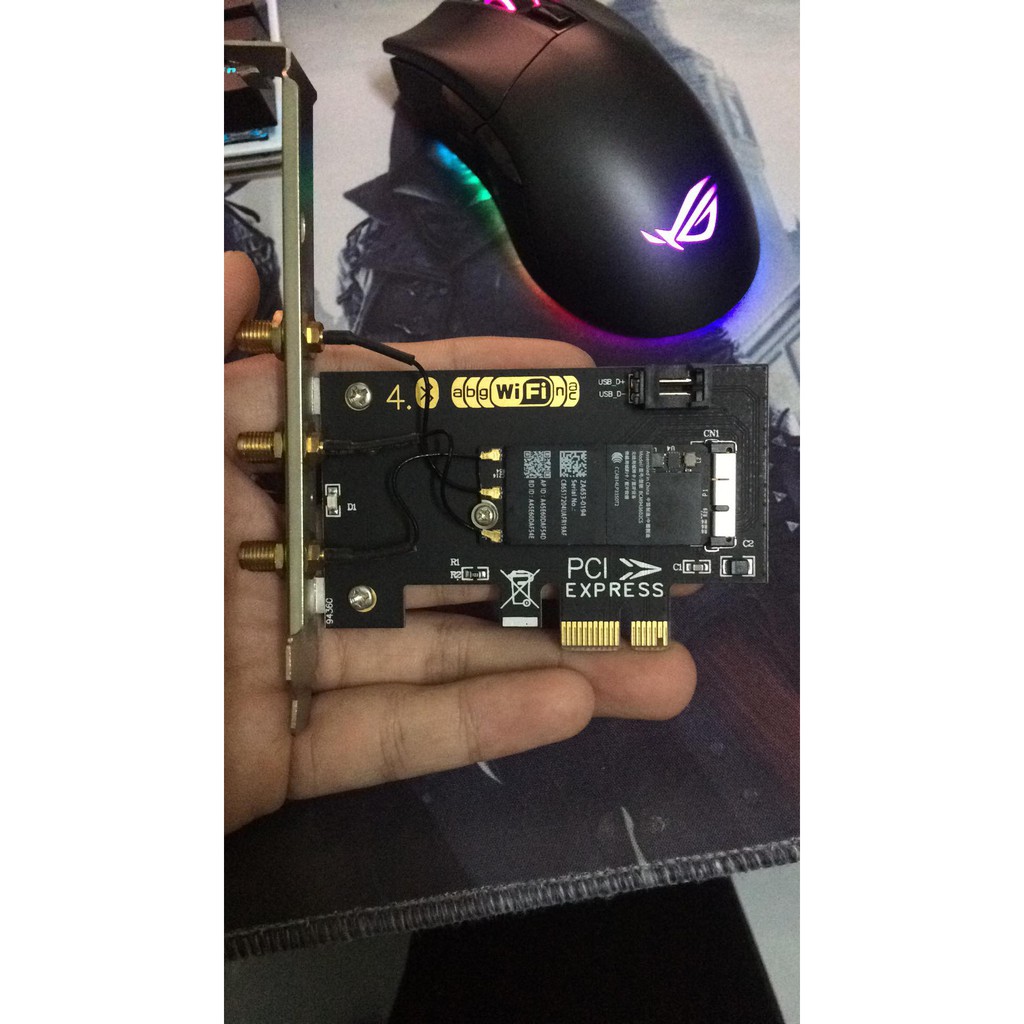 Card wifi cho hackintosh, windows, macOS BCM943602CS chuẩn AC 1750Mbps + bluetooth 4.1