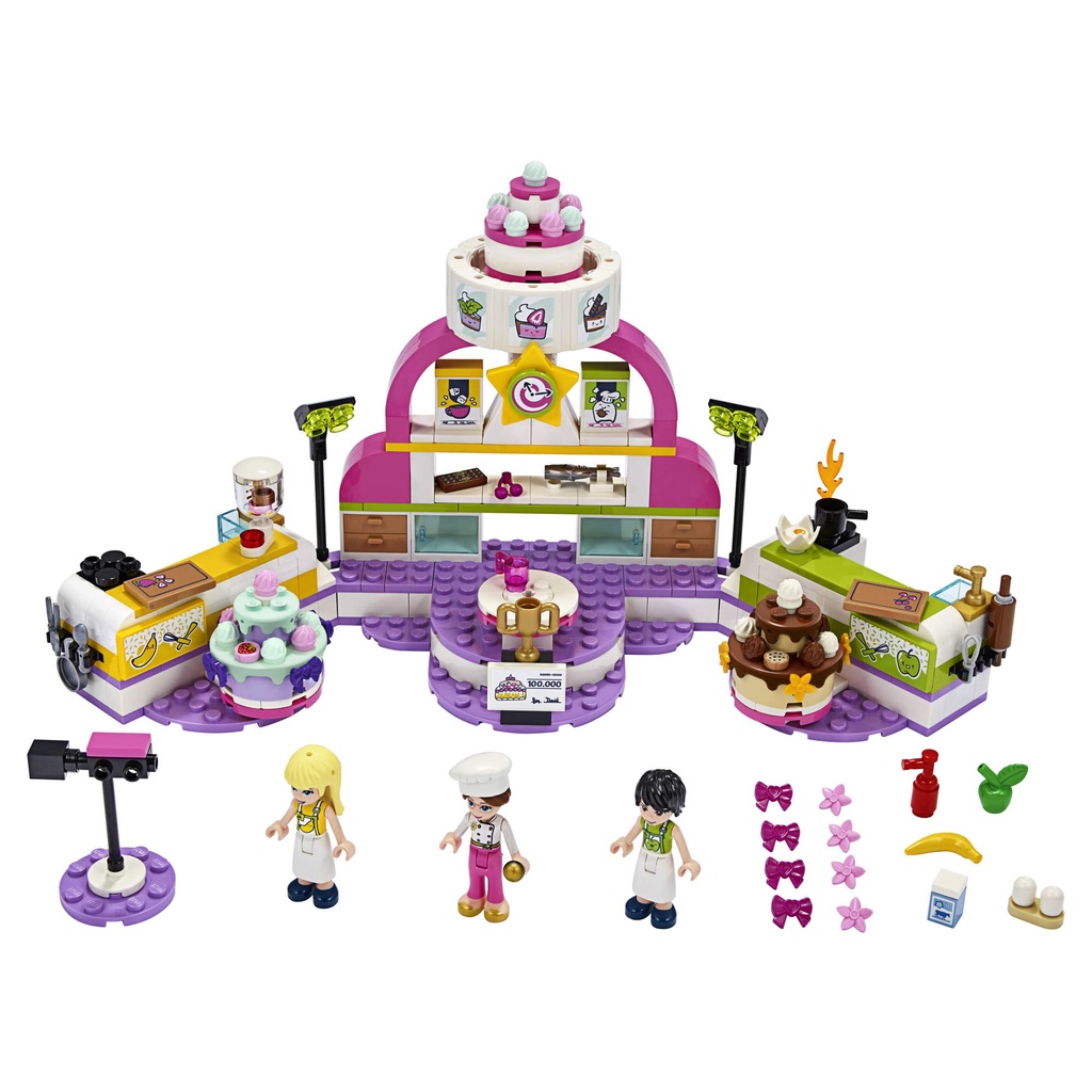 Lego 41393 Friends - Bela 11602 ( Lắp Ghép Sân Khấu Thi Làm Bánh Ngọt 320 Mảnh )