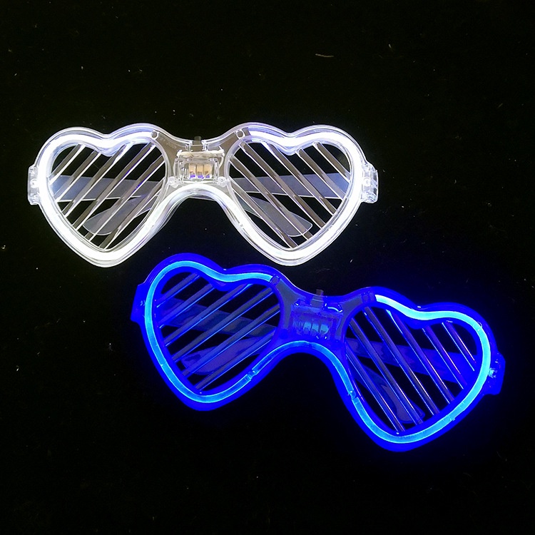 Mắt Kính Đèn Led 3d Gọng Trái Tim Rapper Đi Bar Giá Rẻ Quẩy Edm Nhiều Màu Nhấp Nháy Độc Đáo Phong Cách Retro Đi Bar