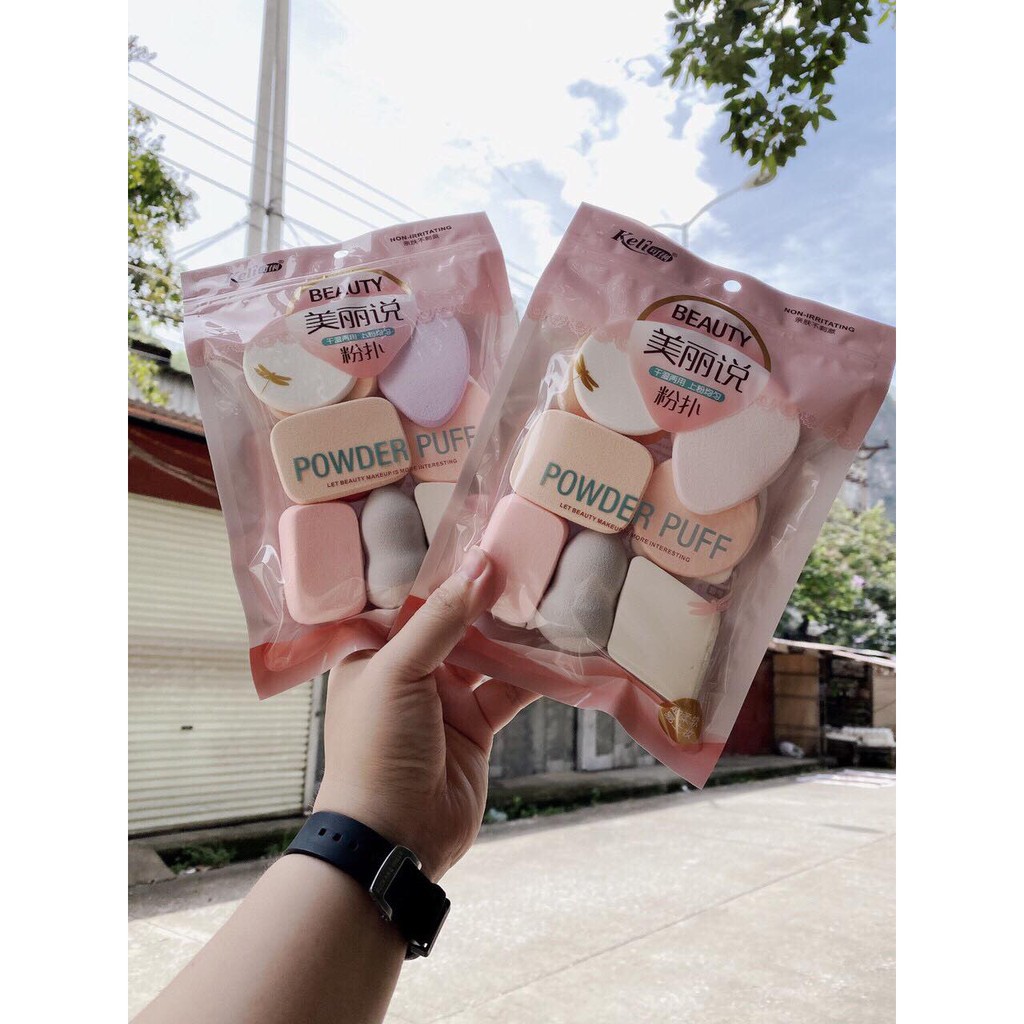 Bông tẩy trang - Bộ 13 Miếng Mút Mềm Mịn Tiện Lợi Cho Các Nàng - Tokosi | BigBuy360 - bigbuy360.vn