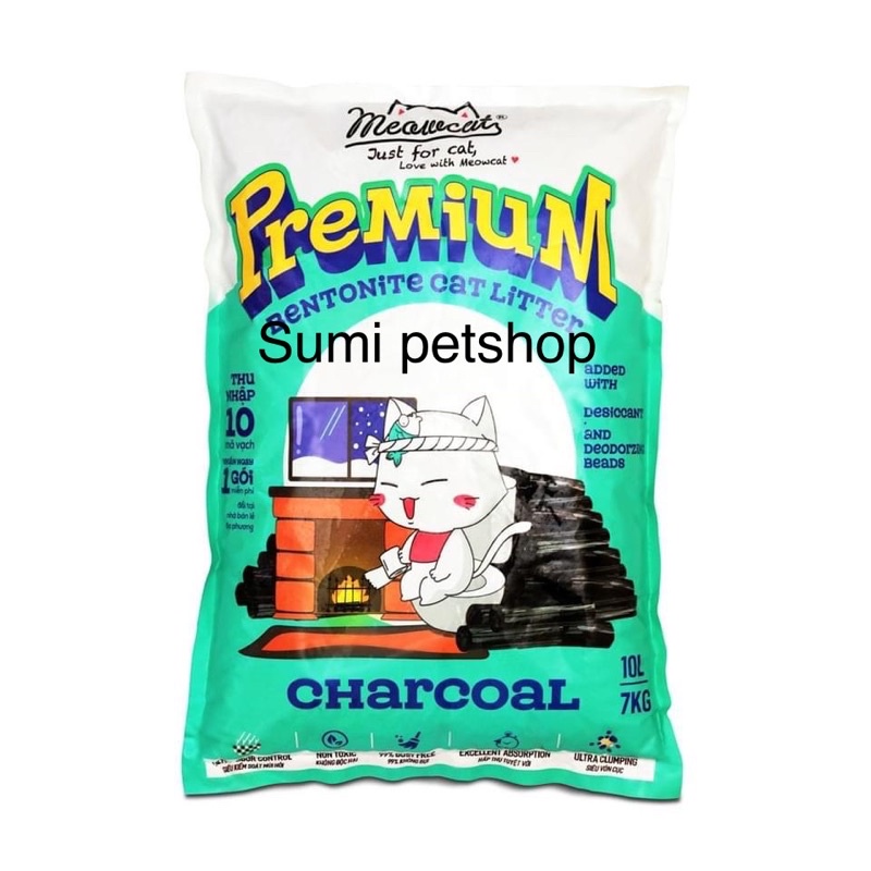 10L cat vệ sinh Meowcat cho mèo ( Lavender,baby powder, Lemon, Coffee, charcoal )