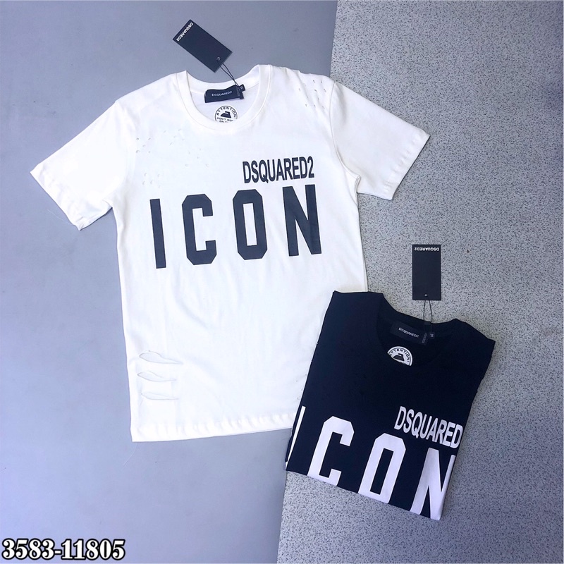 Áo thụng unisex tay lỡ ÁO Phông rách DSQ in chữ icon ep giữa (hàng chất lượng) | WebRaoVat - webraovat.net.vn