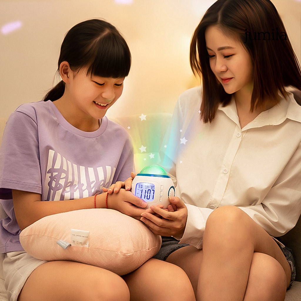 Jumila Đồng Hồ Báo Thức Điện Tử Chiếu Bầu Trời Đầy Sao Có Đèn Ngủ