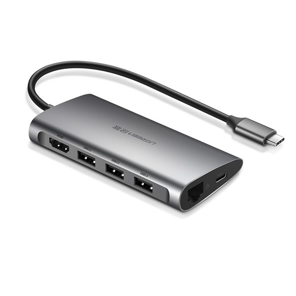 HUB chuyển đổi đa năng USB-C sang HDMI/Ethernet/Hub USB 3.0/Card SD/TF Ugreen 50538