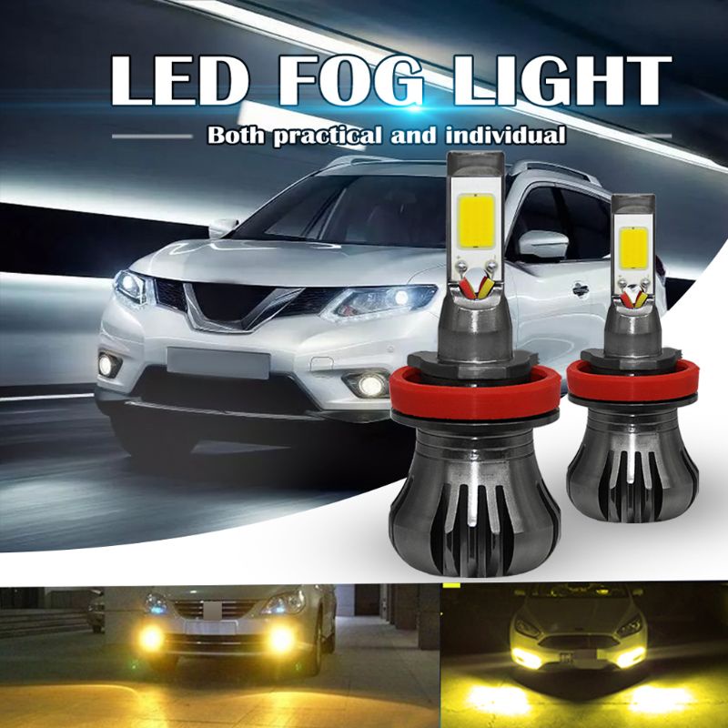 Set 2 Bóng Đèn Pha Chống Sương Mù 12V 40W 4800LM Cho Xe Hơi
