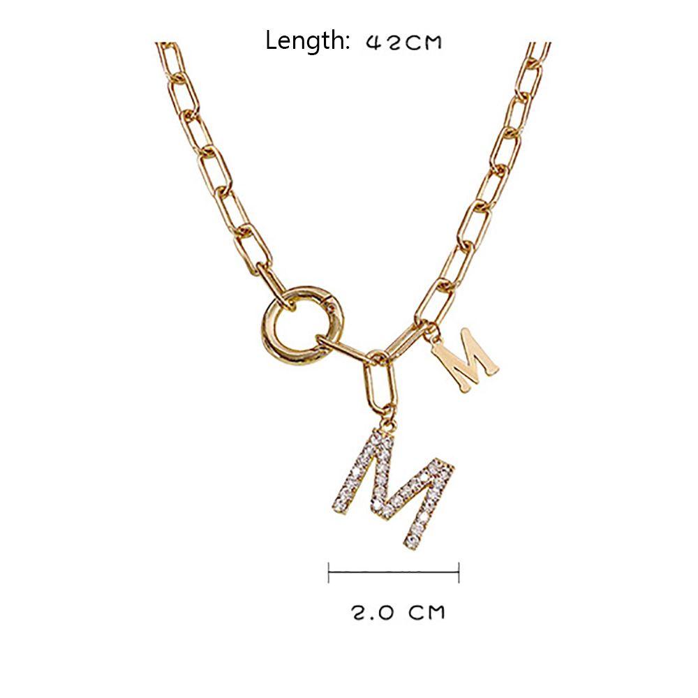 ANEMONE Vòng cổ Choker Mặt Chữ Đơn Giản Phong Cách Hip Hop Hàn Quốc Cho Nữ