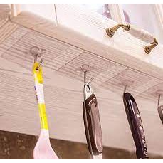 Móc Dán Tường Siêu Dính,Trong Suốt Chịu Lực Tốt Treo Tường Chắc Chắn 6*6 cm - Móc dính tường