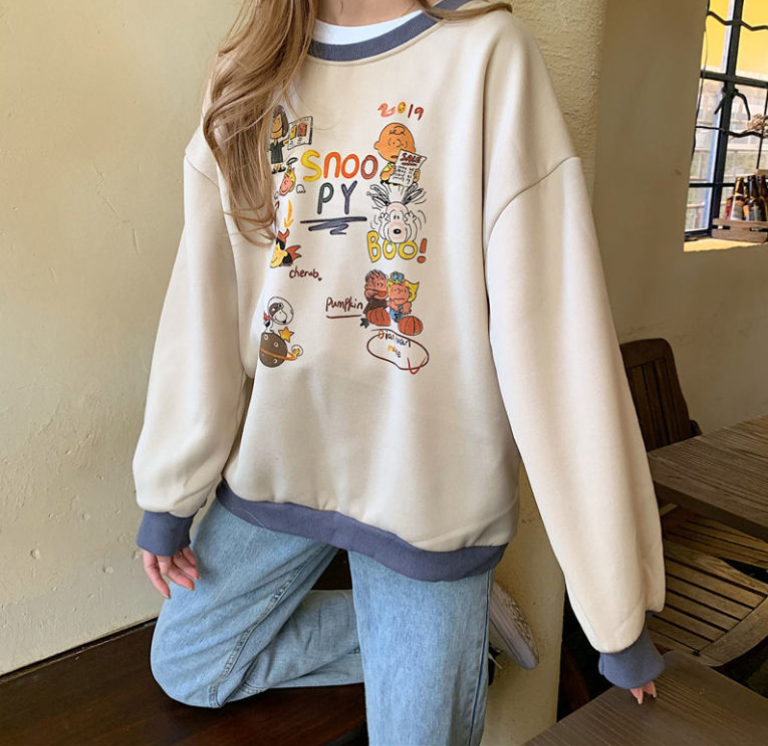 Áo Nỉ Nữ Dài Tay Có Mũ Thời Trang Hàn