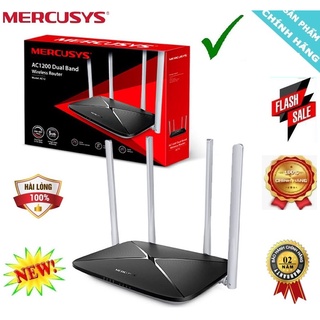 Bộ Phát WiFi Chuẩn AC1200Mpbs 4 ăng ten Mercusys AC12 băng tần kép , hàng mới chính hãng bh 24T