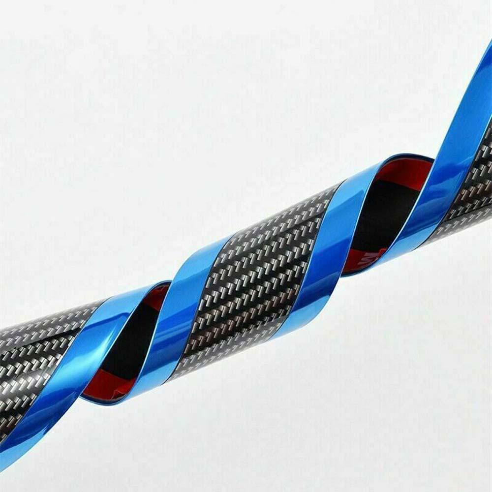 Dải Dán Viền Chống Va Chạm Chống Trầy Xước Bằng Sợi Carbon Màu Xanh Dương