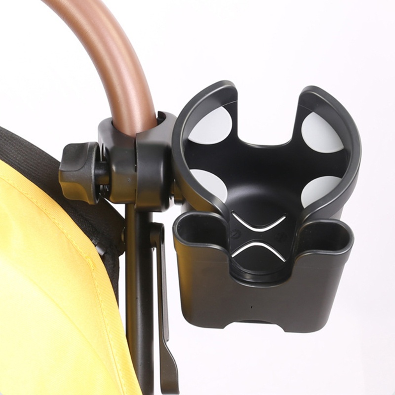 Giá Đỡ Cốc Nước 2 Trong 1 Đa Năng Gắn Xe Đẩy Em Bé