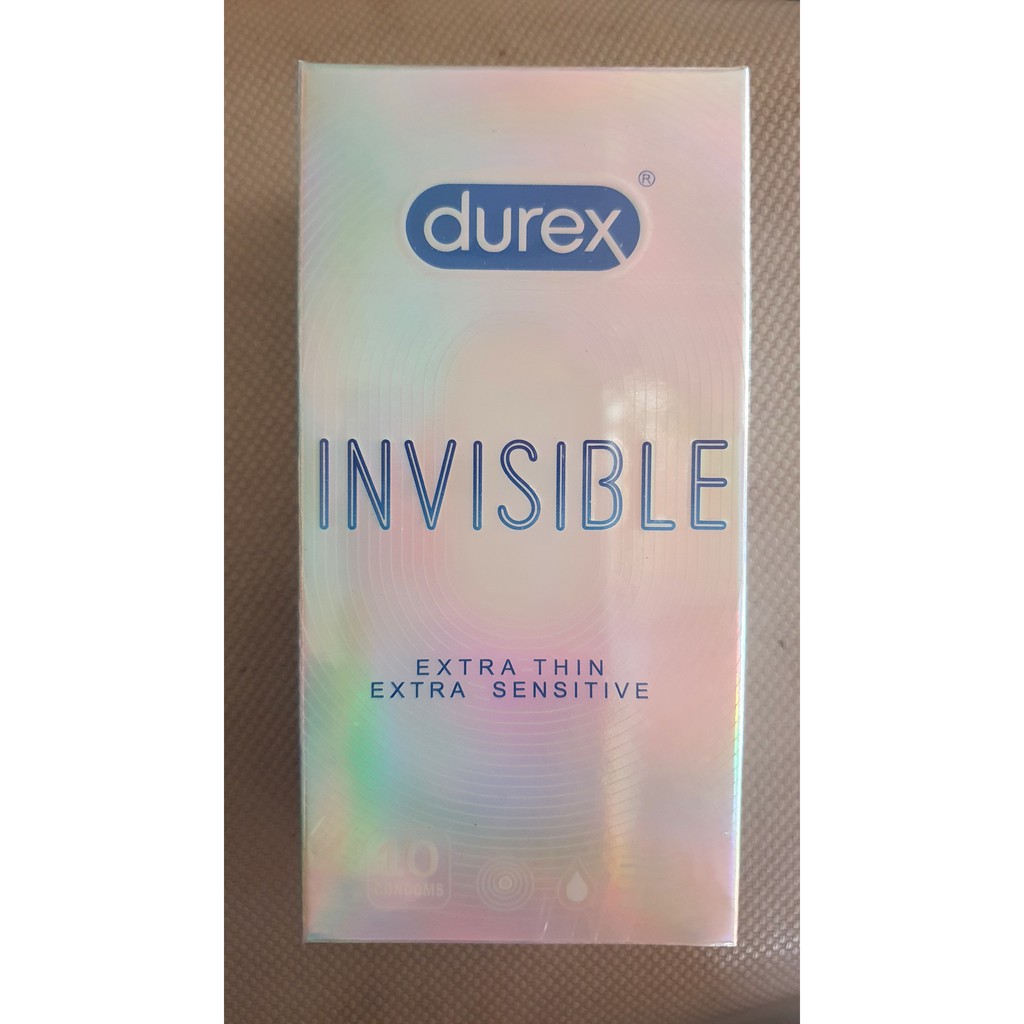 Bao cao su Durex Invisible [MỎNG NHẤT THẾ GIỚI] Hộp 10 chiếc (che tên sản phẩm khi giao tuyệt đối bảo mật)