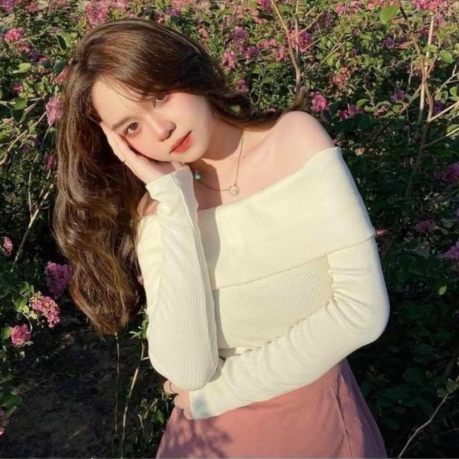 Áo Bẹt vai tay dài siêu Đẹp Sang Chảnh - A001