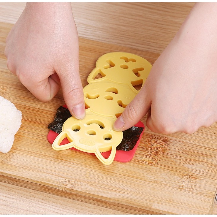 Khuôn cơm bento hình mèo Neto xinh xắn, khuôn cơm nắm mèo con