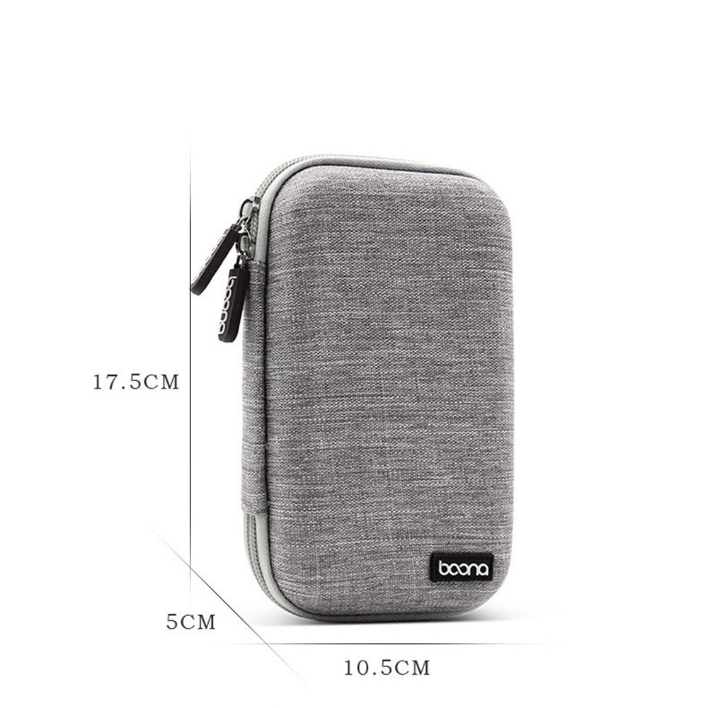 baona 2.5 inch External HDD Hard Disk Drive Carrying Hard Case Power Bank Pouch Bag